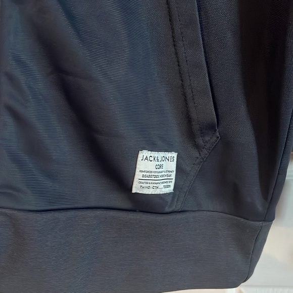 Grey tracksuit zip up top from Core by Jack & Jones. - Picture 3 of 6
